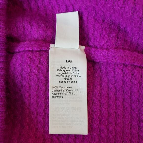 NWT J. CREW Cashmere Waffle Knit Sweater in Colorblock Women's Size Large - Picture 6 of 10